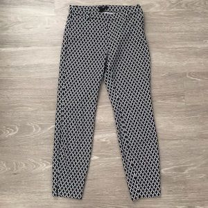 H&M Women’s Ankle Pants - Black / White - Size S